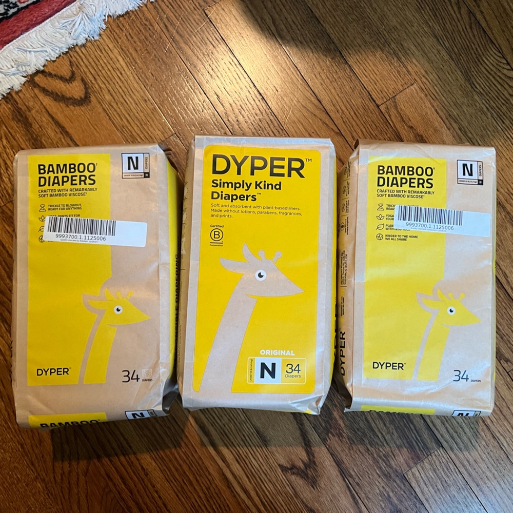 Bamboo Disposable Diapers Size N